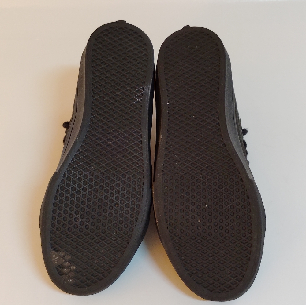 Vans Black High-Top Canvas Sneakers with Off The Wall Patch - Picture 5 of 8